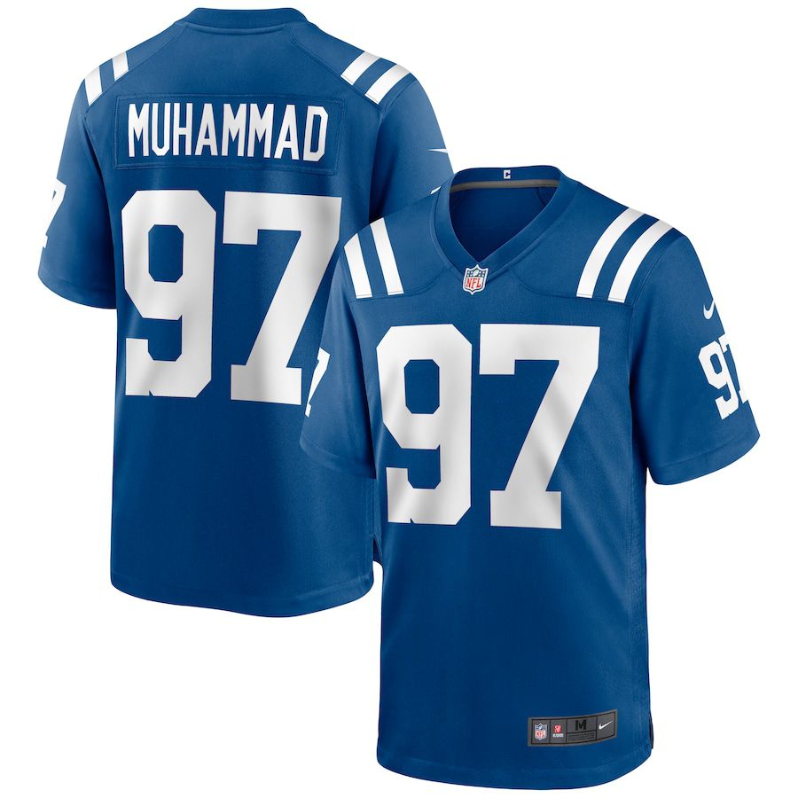 Men Indianapolis Colts 97 Al Quadin Muhammad Nike Royal Game NFL Jersey